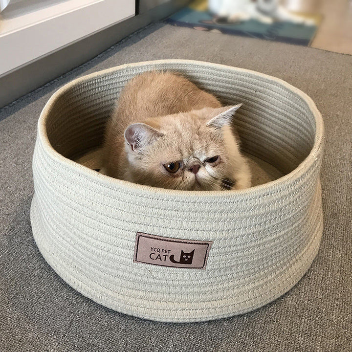 The Ultimate Comfort for Your Furry Friends: Cat Litter Small Dog Kennel Round Cat Bed
