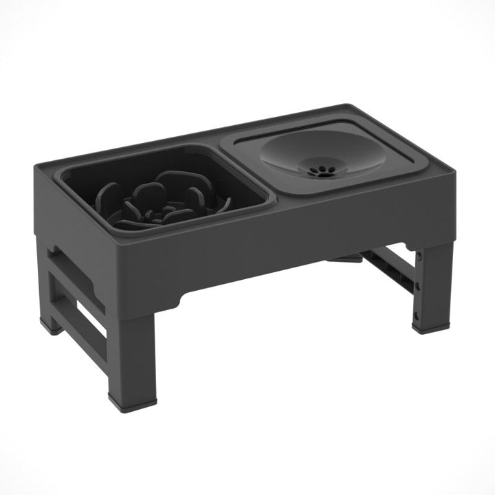 Enhance Your Pet's Dining Experience with the Dog Double Bowls Stainless Stand