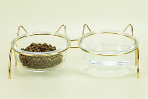 Enhance Your Pet's Drinking Experience with Our Glass Cat Bowl