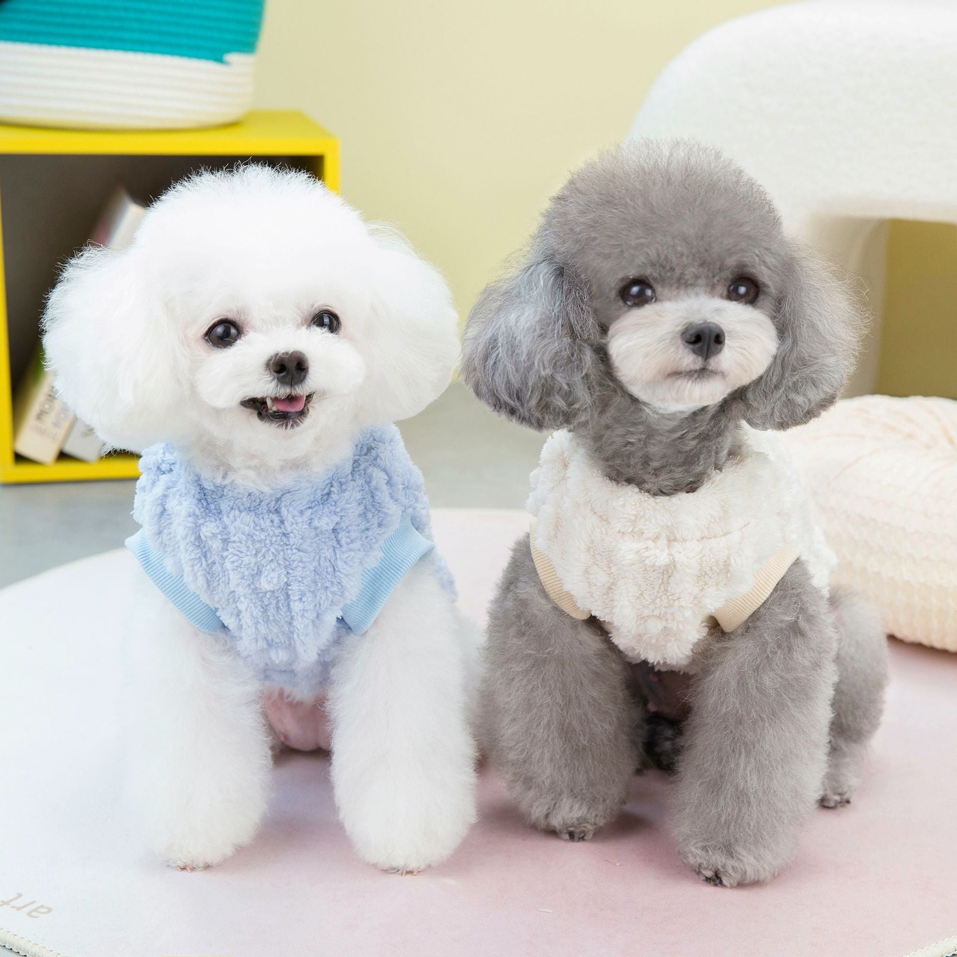 Winter Pet Clothes Two Legs Fluffy Jacket