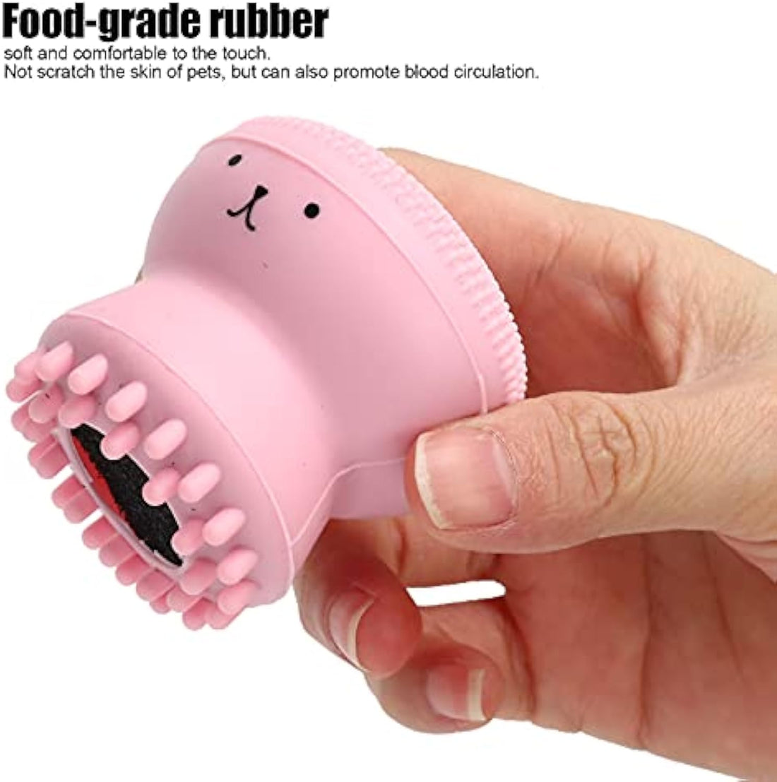 Pet Rubber Soft Foaming Bath Brush