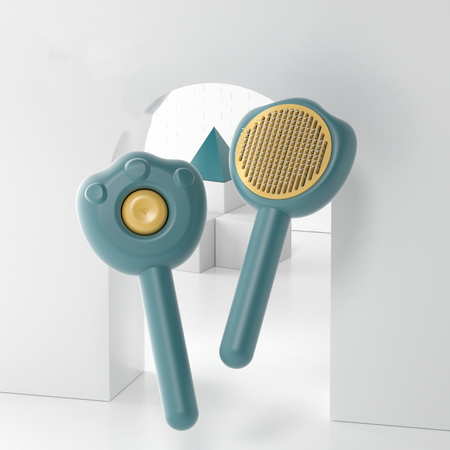 Pet Grooming Hair Remover Self-Cleaning Needle Comb