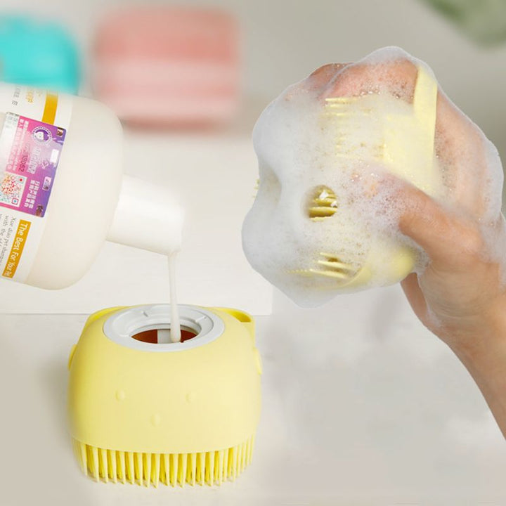 Soft Silicone Bristles Pet Washing Brush