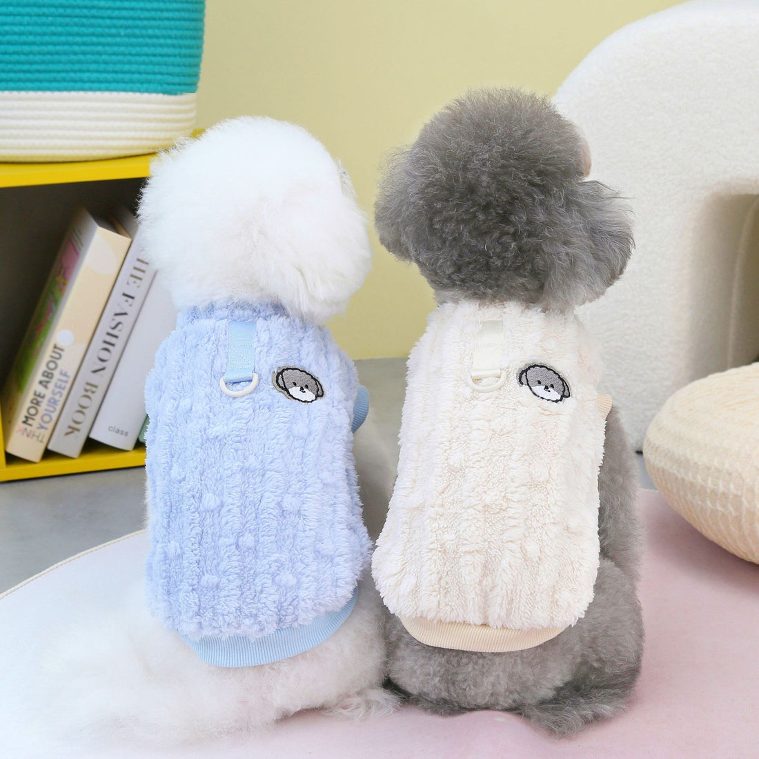 Winter Pet Clothes Two Legs Fluffy Jacket