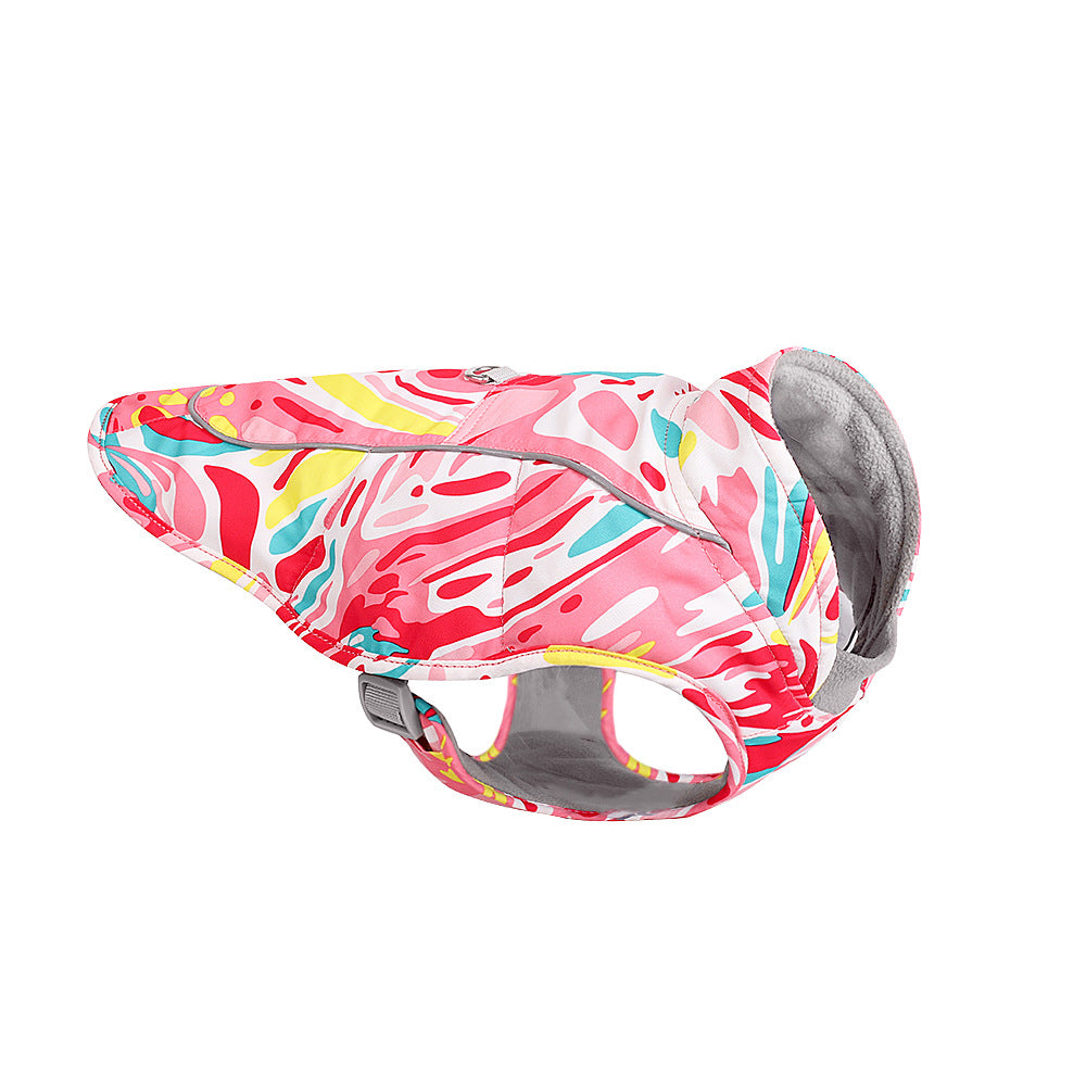 Pet New Print Waterproof Reflective Cotton Clothes