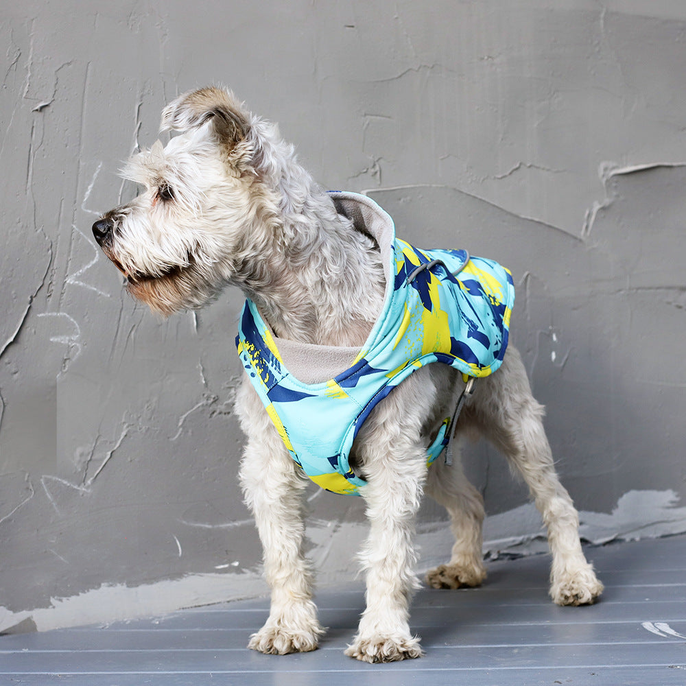 Pet New Print Waterproof Reflective Cotton Clothes