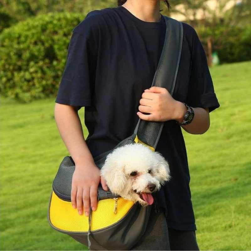 1pc Outdoor Travel Mesh Puppy Carrier