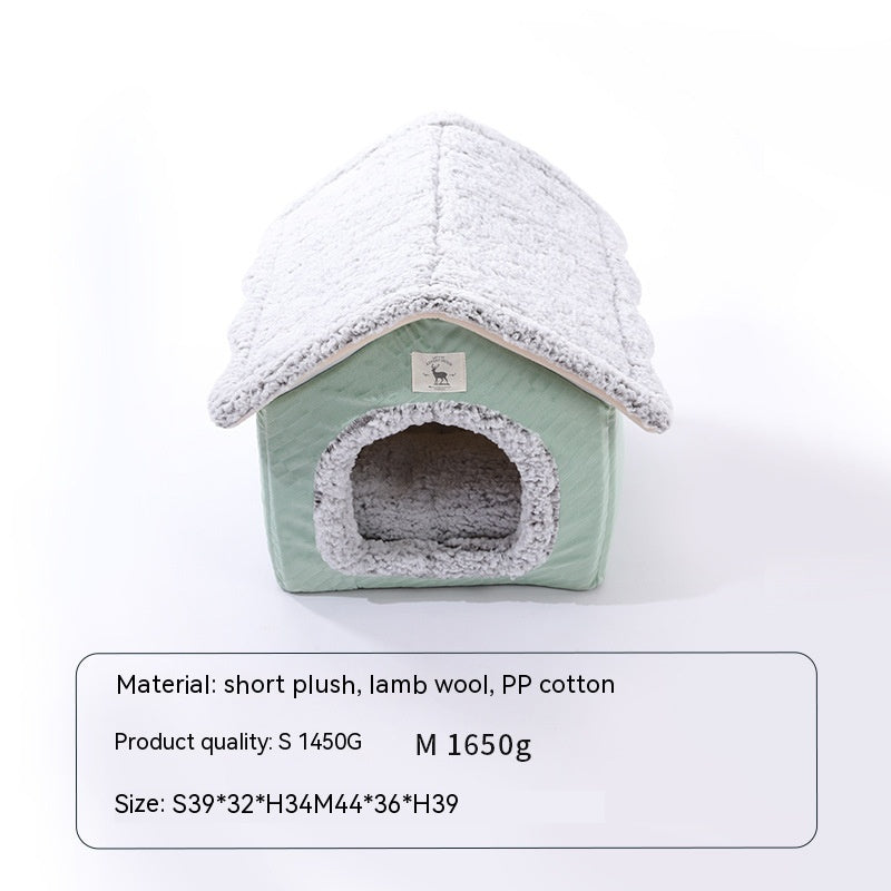 Self-heating Thermal Pet Bed Closed