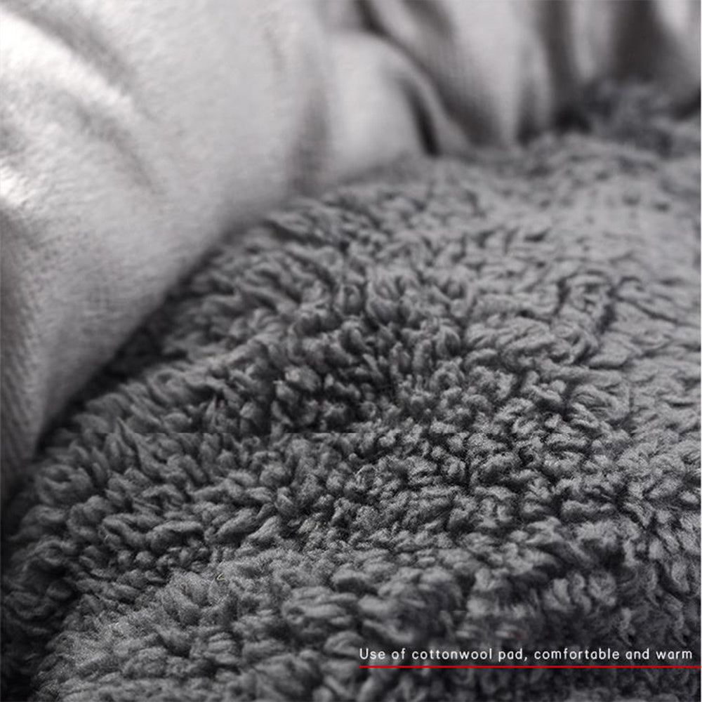 Round Short Plush Pet Bed