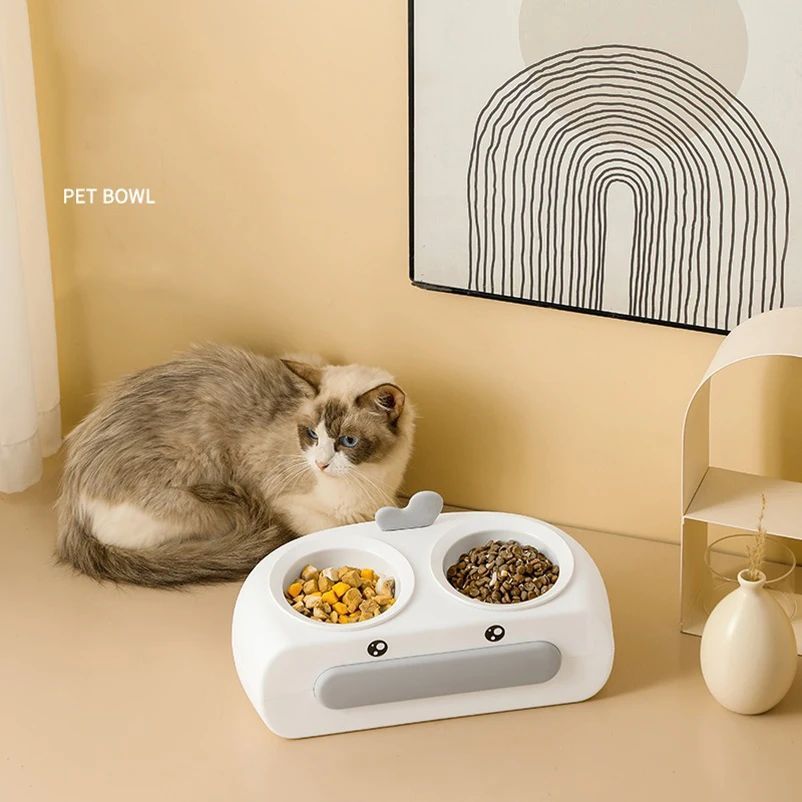 Duck Design Pet Double Bowl