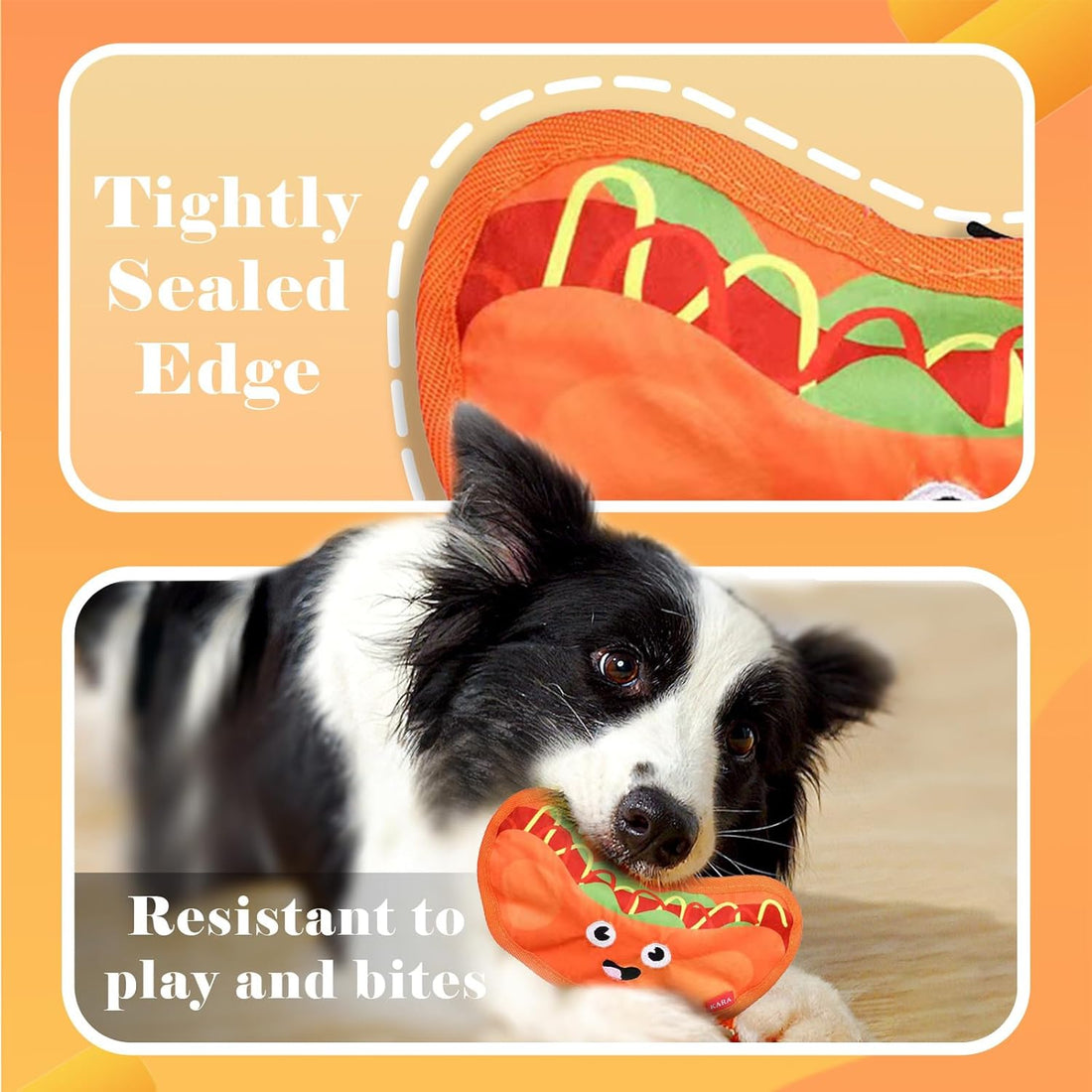 Crinkle Squeaky Dog Toy