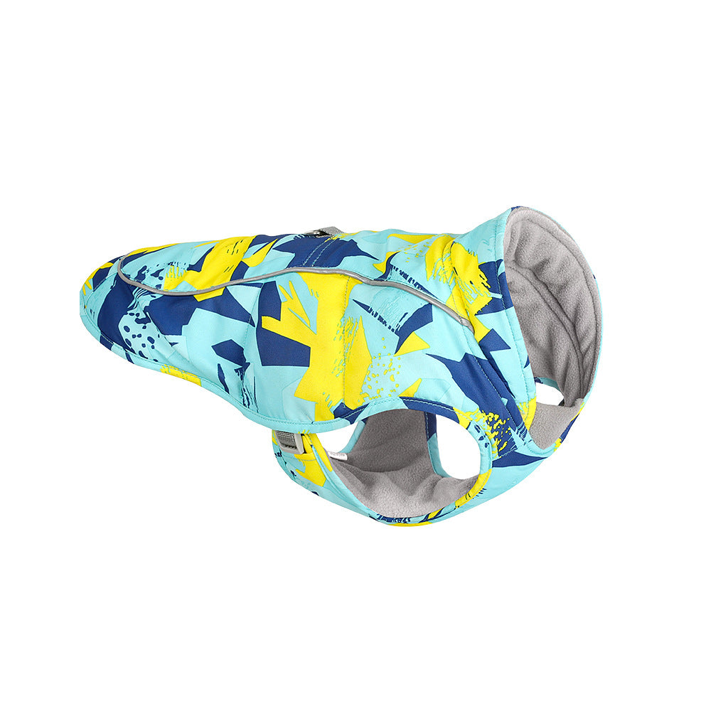 Pet New Print Waterproof Reflective Cotton Clothes