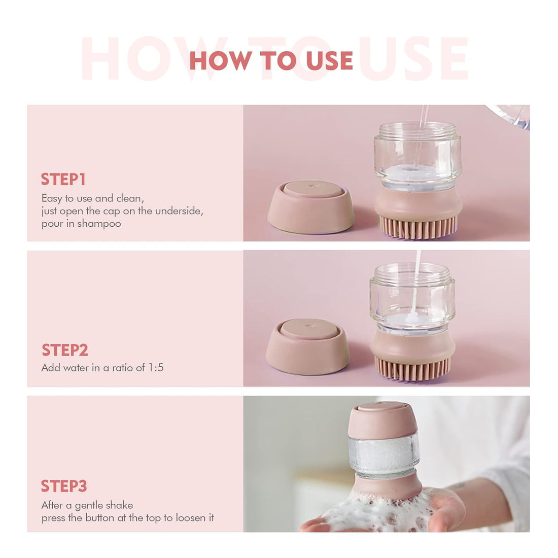 Pet Bath Silicone Brush