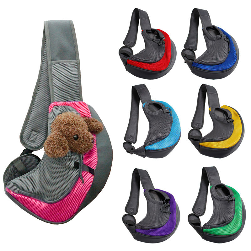 1pc Outdoor Travel Mesh Puppy Carrier