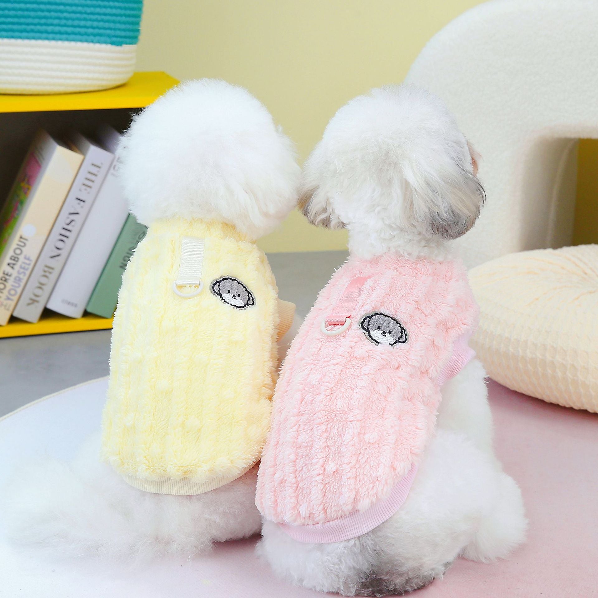 Winter Pet Clothes Two Legs Fluffy Jacket