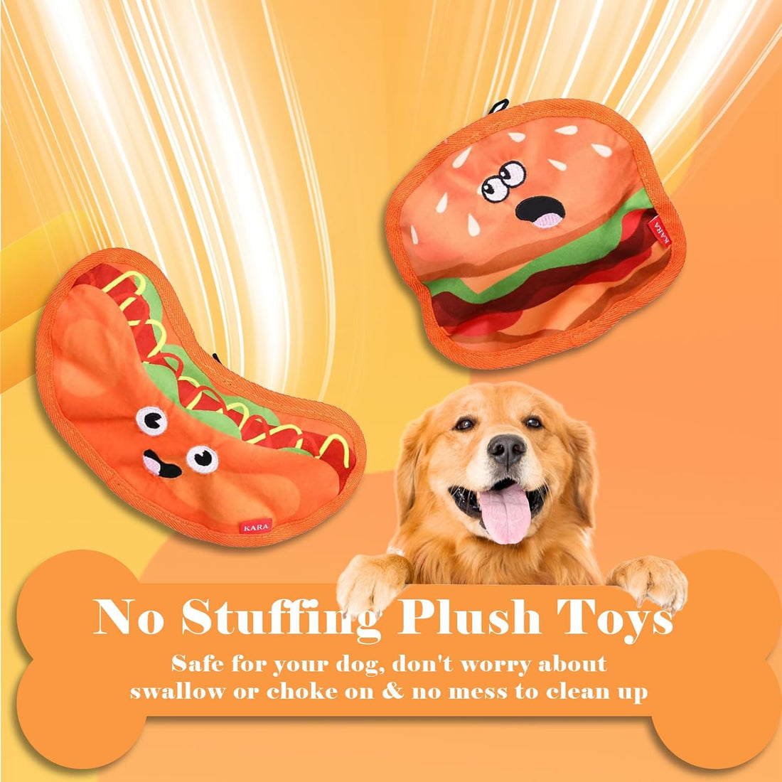 Crinkle Squeaky Dog Toy